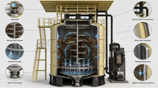 Fertilizer fermentation tank diagram
